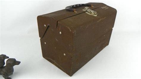 old metal fishing tackle boxes|vintage philson tackle box.